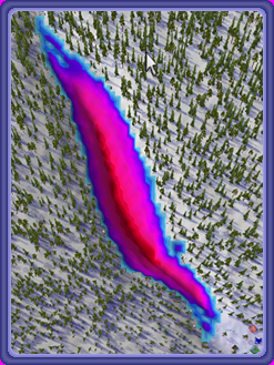 Pitkälampi, depth map