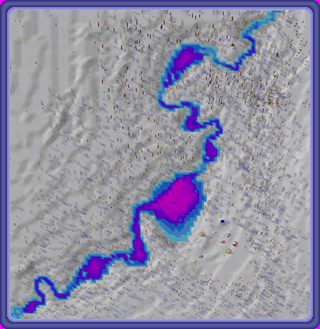Rautupuro, depth map