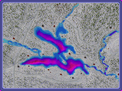 Saarijärvi, depth map